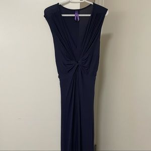 Seraphine knot front maternity maxi dress